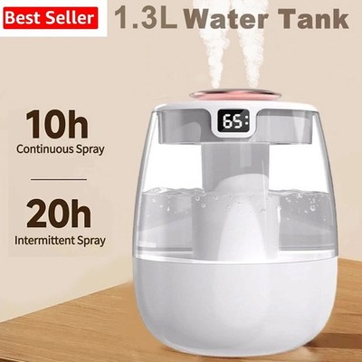 1.3L Ultrasonic Humidifiers For Bedroom Room Office Cool Mist Air Humidifier