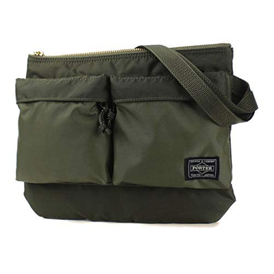 #ad YOSHIDA PORTER FORCE SHOULDER BAG 855 05458 olive drab JAPAN NEW F S $241.97