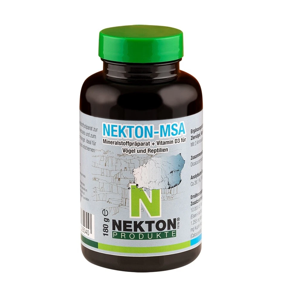 Nekton MSA Vitamin D3 + Mineralstoffe 180 g , Aufbaupräparat