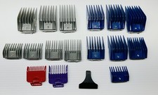Clipper Guards Lot - 16 Piece - 14 Andis and 2 Wahl Detachable Set Groomer