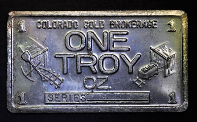 Colorado Gold Brokerage Rocky Mountains 1oz 999 FINE Silver art