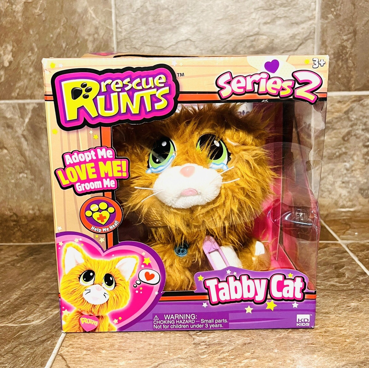 Rescue Runts TABBY CAT Adopt Me Series Retired S19015 2019 Factory  Sealed