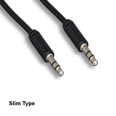 KNTK 12ft Slim 3.5mm 1/8'' AUX Audio Cable Stereo Car Tablet Phone MP3 MP4 CD PC