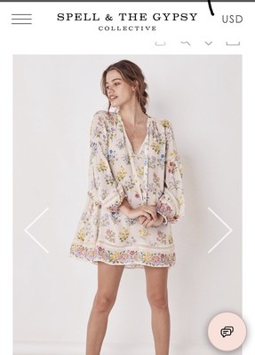 spell posy maxi dress