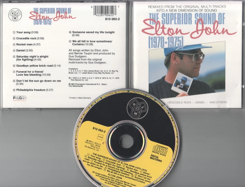 Elton John  CD  THE  SUPERIOR SOUND OF ELTON JOHN  1970-1975  ©   YELLOW FACE  - Bild 1 von 1