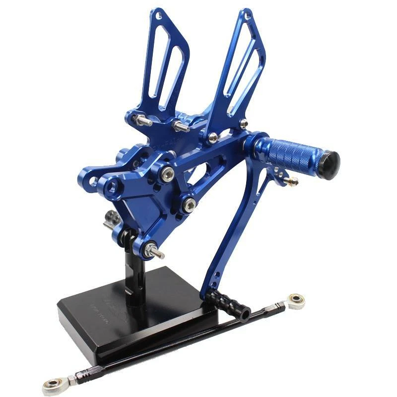 Para Honda CBR600 F4I F3 2001 02-2007 CNC Motocicleta Juego Trasero Estriberas Pedales Azul Foto 4 de 4