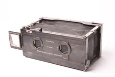 Stereo camera notepad by Gaumont, 6x13 cm format. F/6.3 lens.