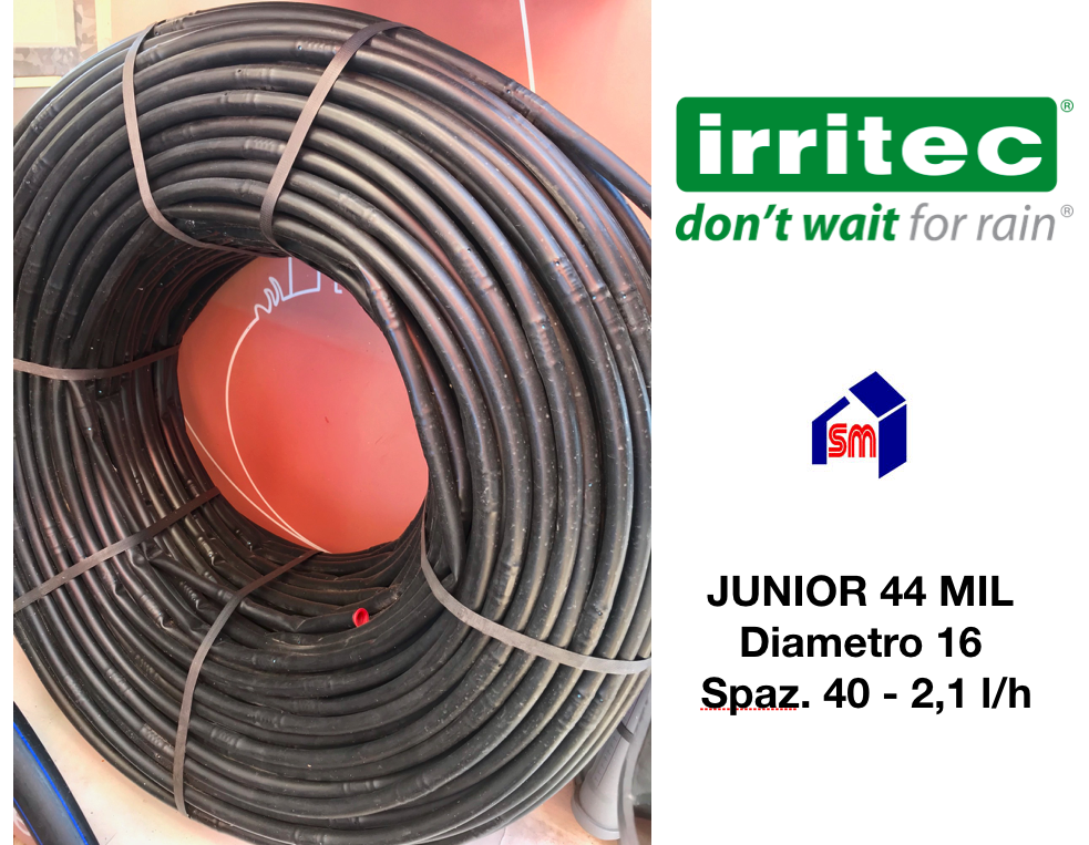 Tubo Gocciolante Irritec 16 Mm - 50 Metri, Passo 33 Cm, 4 Lt/H, Per Irrigazione A Goccia Professionale - Foto 7
