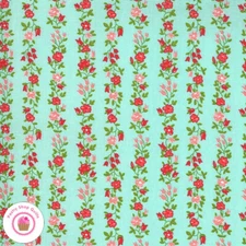 Moda SUNDAY STROLL 55224 14 Aqua Mint Floral BONNIE & CAMILLE Quilt Fabric 