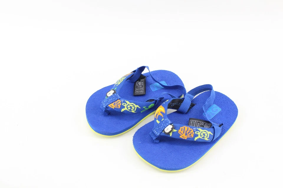 Sandalias chanclas LINDAS TEVA para bebé niño niña talla 5 azul Sea Life sin cordones Foto 2 de 4