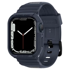 Apple Watch Series 6 5 4 SE 44mm Case | Spigen Rugged Armor Pro Charcoal Gray