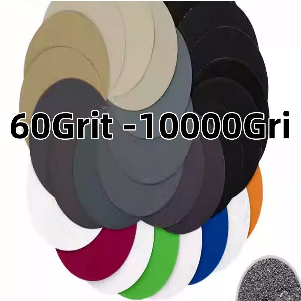 Sanding Discs Wet & Dry Sanding Sheets Hook & Loop 60Grit -10000Gri 5 Inch 125mm