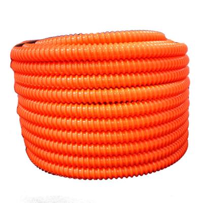 2'' x 100' Orange, Flexible PVC NON-Split Corrugated Tubing, Wire Loom   UV Rated