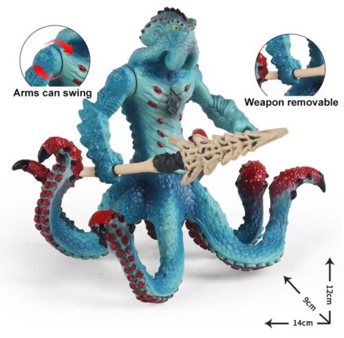 Ocean Monster Warrior Statue Model PVC Ice Demon Man Toys Crab Octopus Ornament. - Picture 1 of 23