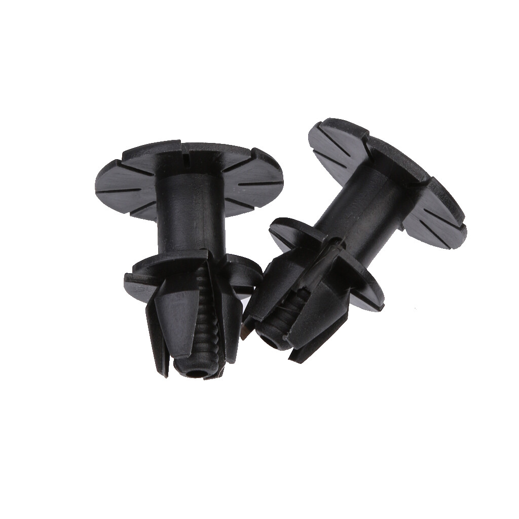 10x Black Spreading Rivet Fixing Clips For BMW E46 Side Skirts & Sills - OEM Replacement By LST