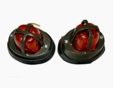 Fit For Willys Military Jeep Truck Front Rear Fender Lights With Grill Set