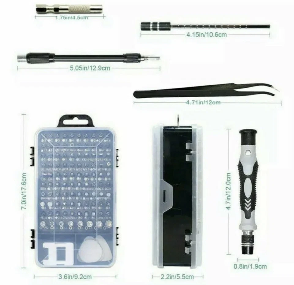 117 Nintendo Switch N64 NES Joy-con Wii Triwing Screwdriver Set Repair Tool Kit - Image 2 of 4