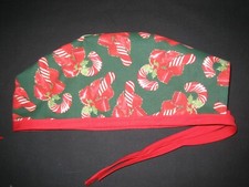 Surgical Scrub Hats caps  Christmas Candy Canes
