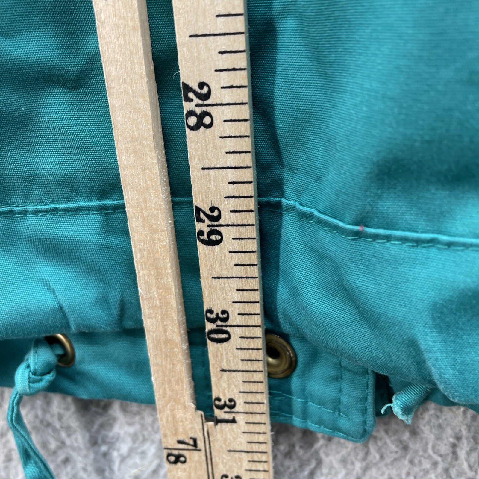 Basic Editions Jacket Womens Small Green Blue Dra… - image 13