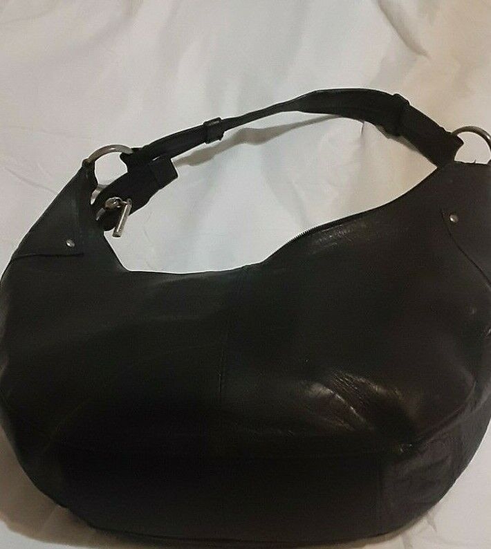 VERA PELLE Black Italian Leather Handbag - image 3