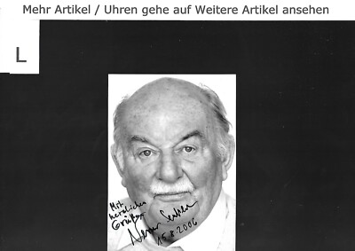 Werner Senftleben - Handsigniertes Foto - Schauspiel - Zustand Gut