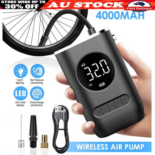 150PSI Auto Car Bike Tire Pump Tyre Inflator Electric Pump USB