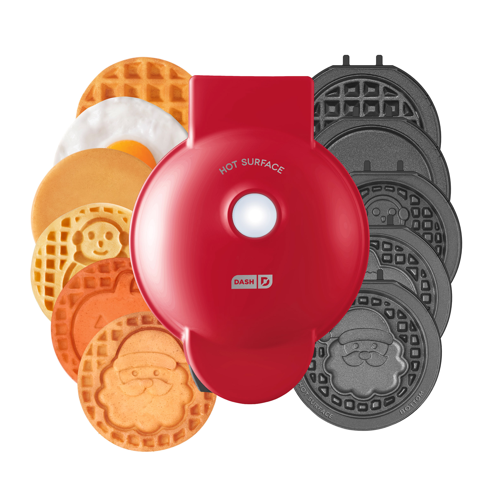 Mini Dash Electric Waffle Maker with 7 Removable Plates  -image
