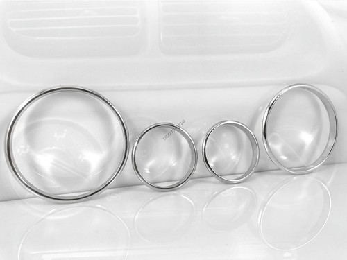 Para Daihatsu YRV 00-05 Aluminio Pulido Cromo Calentador Anillos Envolventes 4 Piezas - Imagen 4 de 8