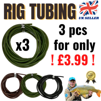 ANTI TANGLE RIG TUBE x3 - RIG TUBING - 3 FARBEN KARPFEN ANGELAUSRÜSTUNG - UK POST