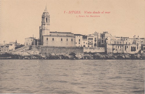 Postal Sitges - View From The Sea - L. Roisin - 1 | eBay