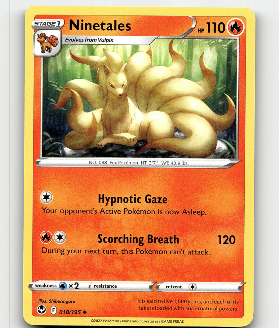golden ninetales pokemon card 199 197 Case | Obsidian Flames This power cant be used if Ninetales is affected by a Special Condition Base Set Ninetales as a