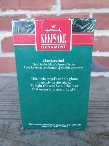 Hallmark Keepsake Ornament Mary’s Angels Rosebud - 3er en serie - 1990 - Imagen 10 de 10