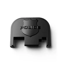 MAKERSHOT 3D Aluminum POLICE Slide Cover Plate for Glock 17-41 (Gen 1-4)