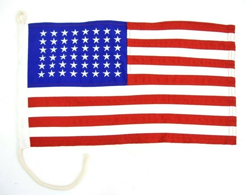 Vintage Stitched 48 Star American Flag US WW2 Vehicle Cotton Flags Military Jeep