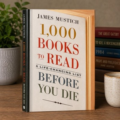 1,000 Books to Read Before You Die James Mustich HC Literary Reference