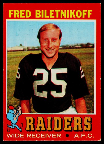 Fred Biletnikoff #178 1971 Topps card