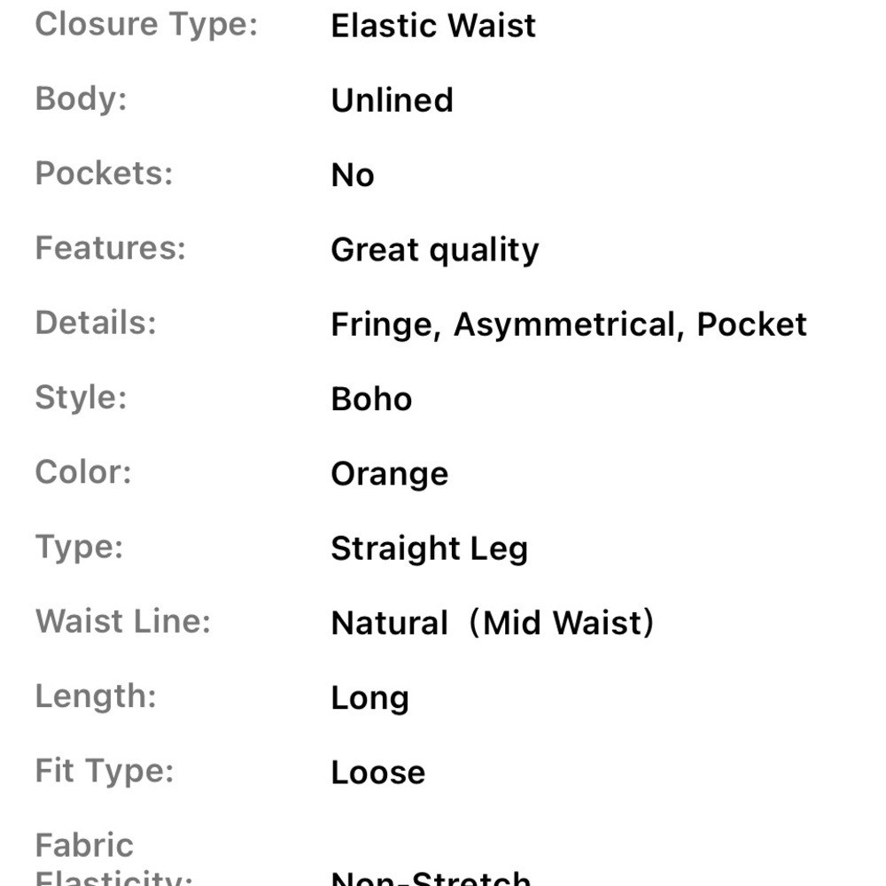 Source Unknown Vibrant Orange Fish Print Wide Leg… - image 3