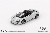 Mini Gt Mclaren 750S Spider Cirrus Grey Rhd 1:64 Metall Diecast 00973R