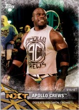 2017 Topps WWE NXT Matches and Moments #3 Apollo Crews Defeats Solomon Crowe WWE