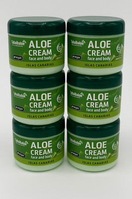 6x 300ml Tabaibaloe Aloe Vera Gesichts- und Körpercreme (6er Pack) vegan Kanaren