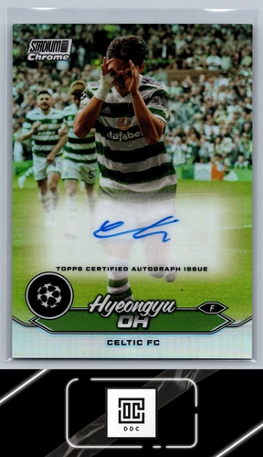 2023-24 Stadium Club Chrome  #CA-HO Hyeongyu Oh Chrome Autographs