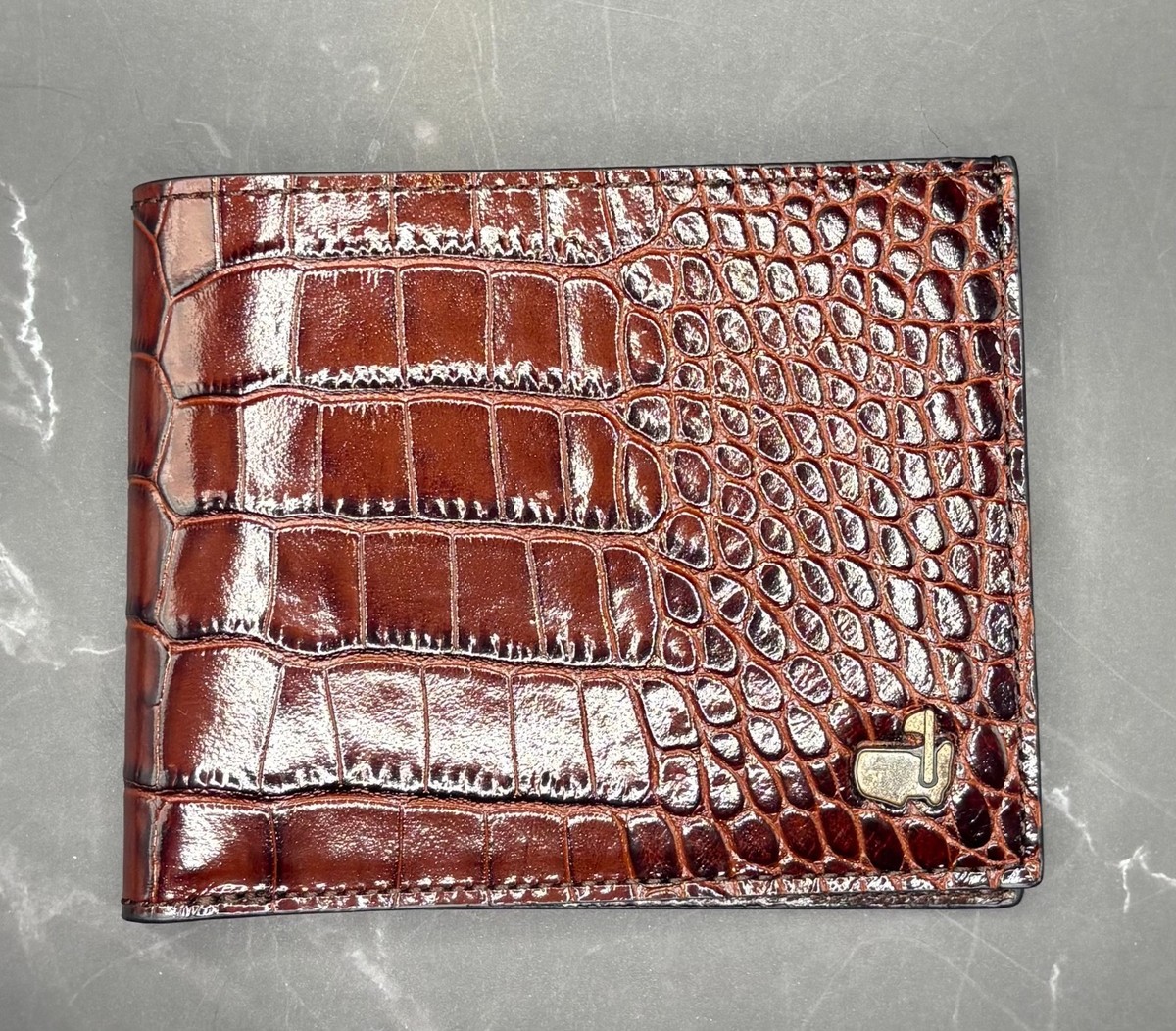 2026 Masters Brown Alligator Leather Billfold Wallet Augusta
