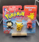 Pokemon 1998 Vintage Nintendo Toy Island Rare Sealed New Stationary Set Pikachu