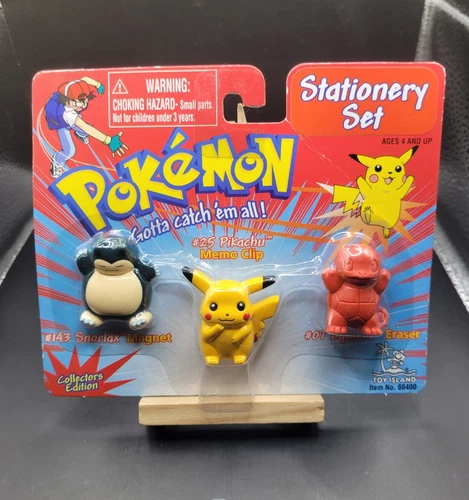 Pokemon 1998 Vintage Nintendo Toy Island Rare Sealed New Stationary Set Pikachu