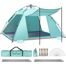Strandzelt Sonnenschutz UV50+ Automatisch Pop-up Pavillon Strandmuschel