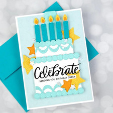 Scrapbooking Die-Cuts, Happy Birthday Ballon Metal Cutting Dies for Card Maki...