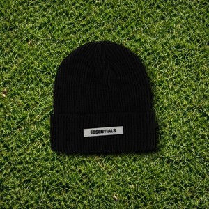 帽子 FOG essentials Beanie Black 23SS Fear Of God Cuff Beanie - Black | Editorialist