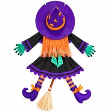 43 Inch Crashing Witch Halloween Decoration, Flying Witch Prop