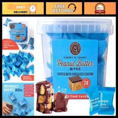 Peanut Butter Bites - Vegan, Gluten-Free, Dairy-Free Crispy Rice Treats - Bulk S