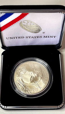 2015-P Proof March of Dimes US Commemorative Silver Dollar in Box